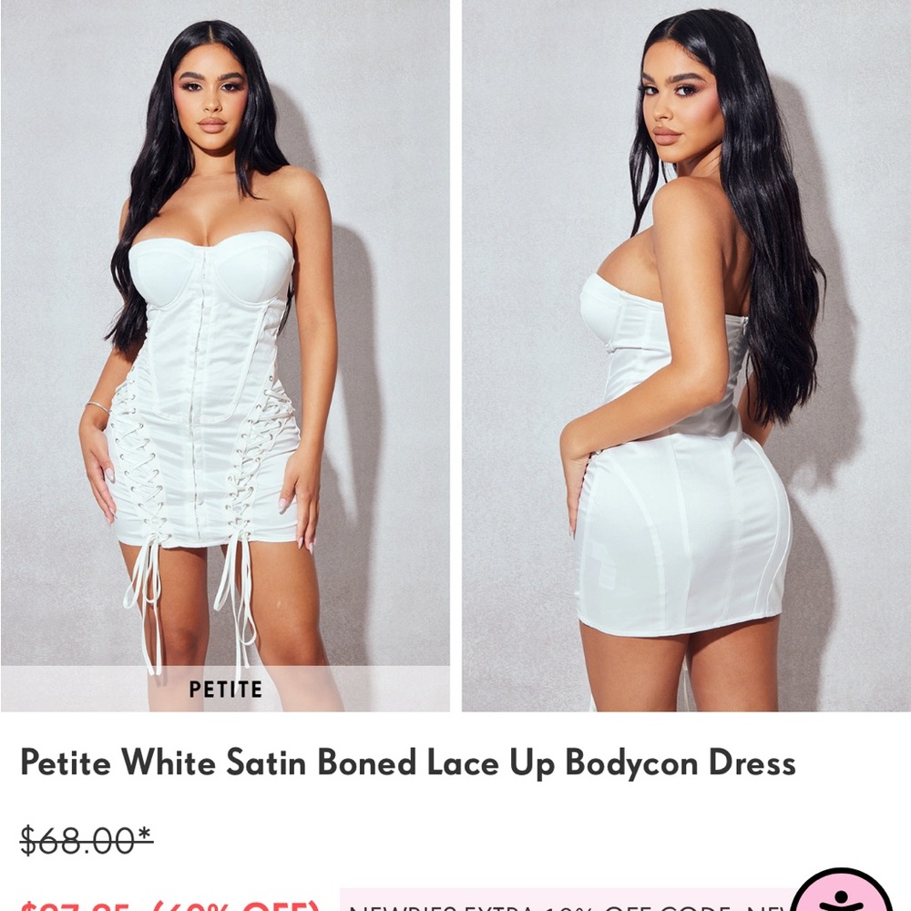 pretty little thing white dress